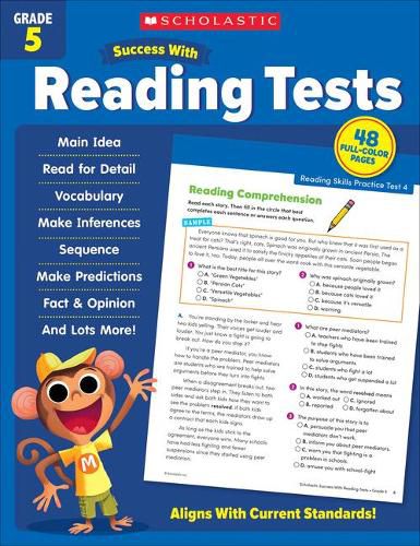 Cover image for Scholastic Success with Reading Tests Grade 5