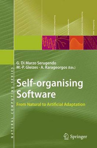 Cover image for Self-organising Software: From Natural to Artificial Adaptation
