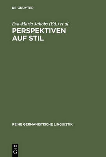 Cover image for Perspektiven auf Stil