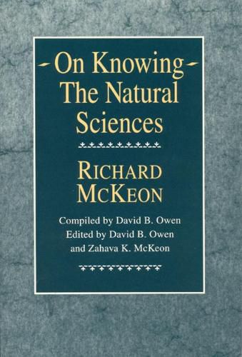 Cover image for On Knowing: Natural Sciences