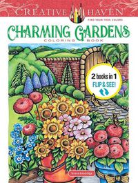 Cover image for Creative Haven Charming Gardens Coloring Book