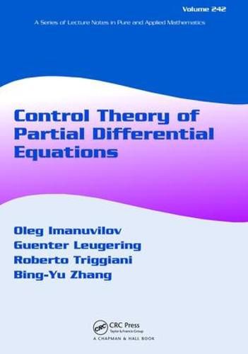 Cover image for Control Theory of Partial Differential Equations