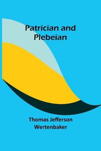 Cover image for Patrician and Plebeian