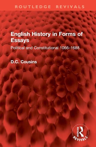 English History in Forms of Essays