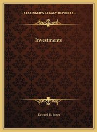 Cover image for Investments Investments