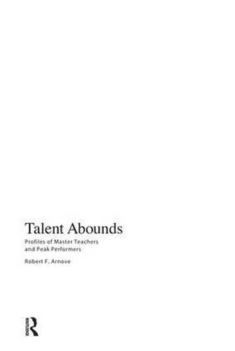 Cover image for Talent Abounds: Profiles of Master Teachers and Peak Performers