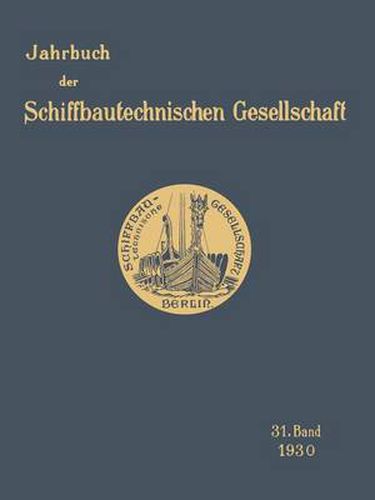 Cover image for Jahrbuch Der Schiffbautechnischen Gesellschaft: 31. Band