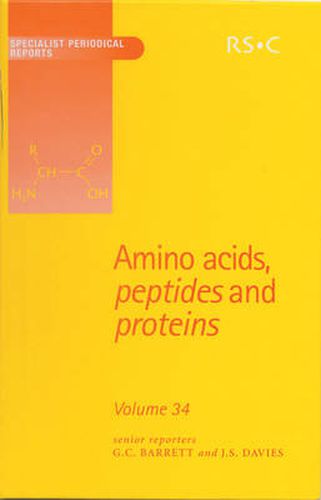 Cover image for Amino Acids, Peptides and Proteins: Volume 34