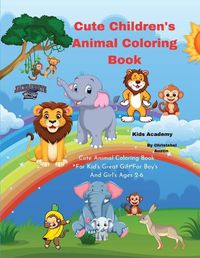 Cover image for Cute Children's Animal Coloring Book