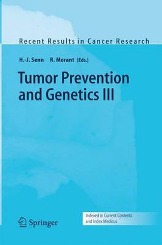 Cover image for Tumor Prevention and Genetics III