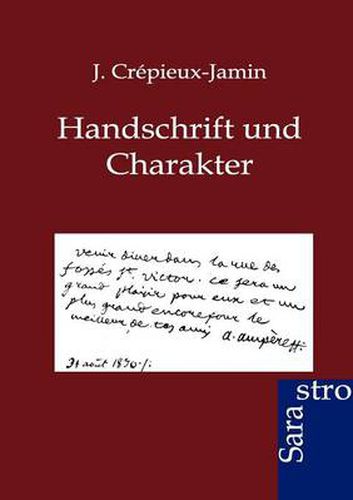 Cover image for Handschrift und Charakter