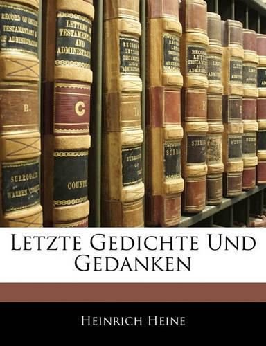 Cover image for Letzte Gedichte Und Gedanken