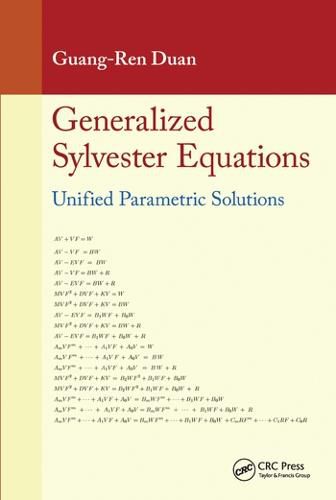 Cover image for Generalized Sylvester Equations: Unified Parametric Solutions