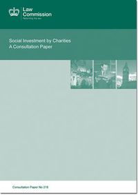 Cover image for Social investment by charities: a consultation paper