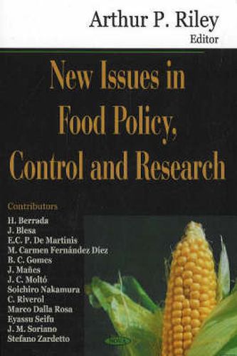 Cover image for New Issues in Food Policy, Control & Research