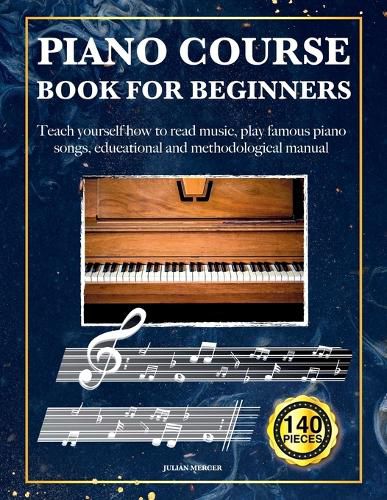 Cover image for Piano Course Book for Beginners