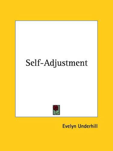 Cover image for Self-Adjustment