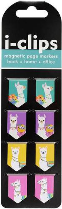 Cover image for Llamas I-Clips Magnetic Page Markers