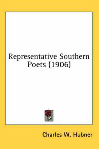 Cover image for Representative Southern Poets (1906)