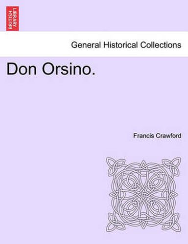 Cover image for Don Orsino.