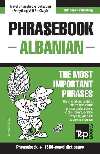 Cover image for English-Albanian phrasebook and 1500-word dictionary