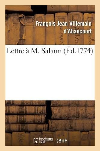 Lettre A M. Salaun