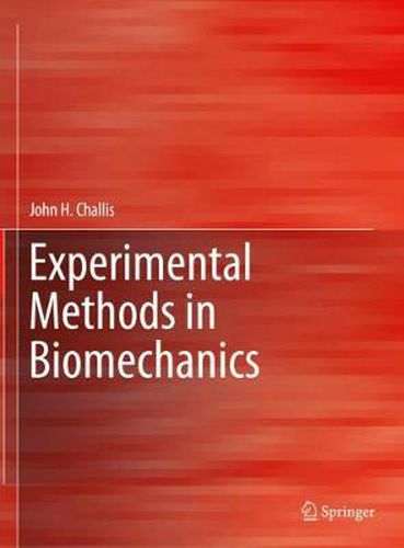 Cover image for Experimental Methods in Biomechanics