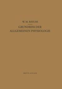 Cover image for Grundriss Der Allgemeinen Physiologie