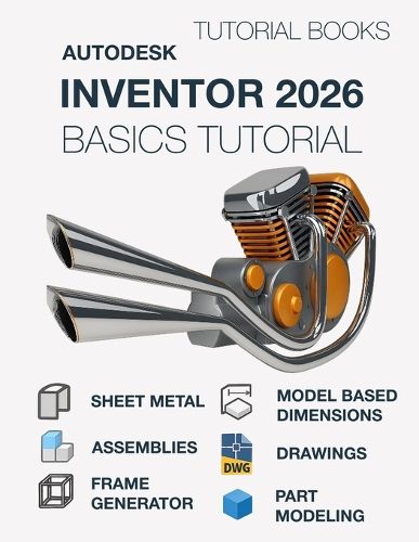 Cover image for Autodesk Inventor 2026 Basics Tutorial (COLORED)
