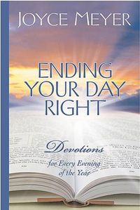 Cover image for Ending Your Day Right (Blue Imitation Leather): Devotions for Each Evening of the Year