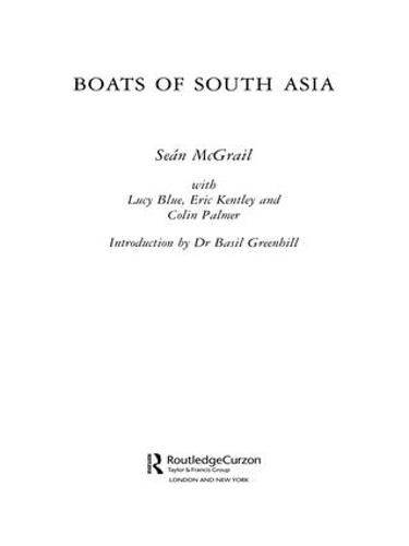 Cover image for Boats of South Asia