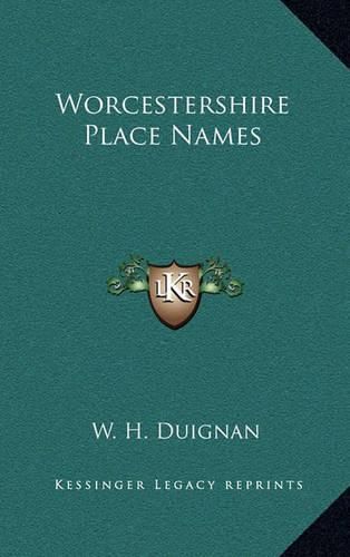 Cover image for Worcestershire Place Names