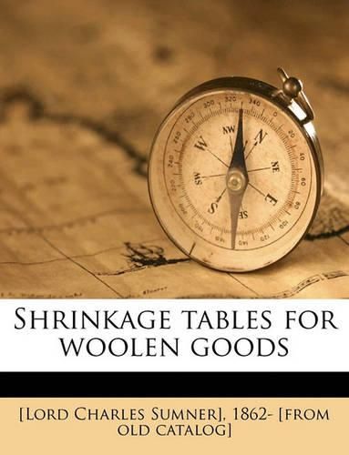 Cover image for Shrinkage Tables for Woolen Goods