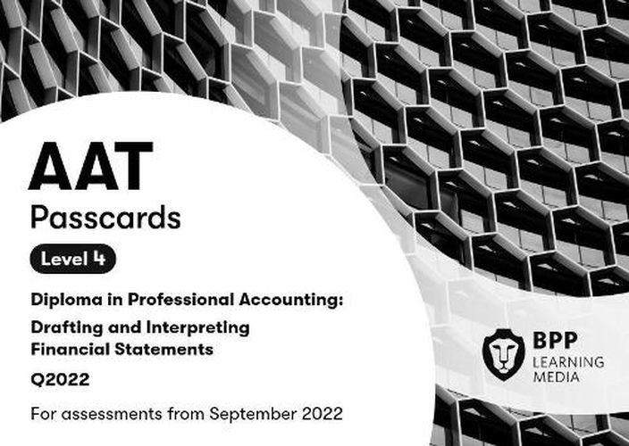 Cover image for AAT Drafting and Interpreting Financial Statements: Passcards