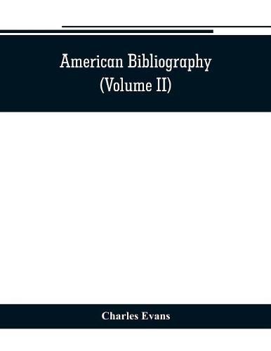 Cover image for American bibliography