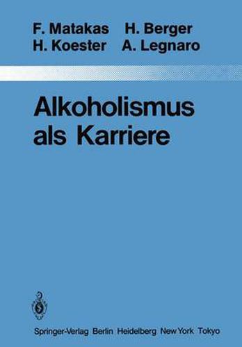 Cover image for Alkoholismus als Karriere