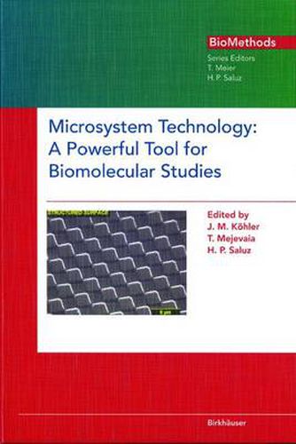 Cover image for Microsystem Technology: A Powerful Tool for Biomolecular Studies