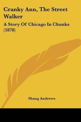 Cover image for Cranky Ann, the Street Walker: A Story of Chicago in Chunks (1878)