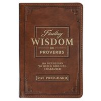 Cover image for Devotional Finding Wisdom in Proverbs Faux Leather