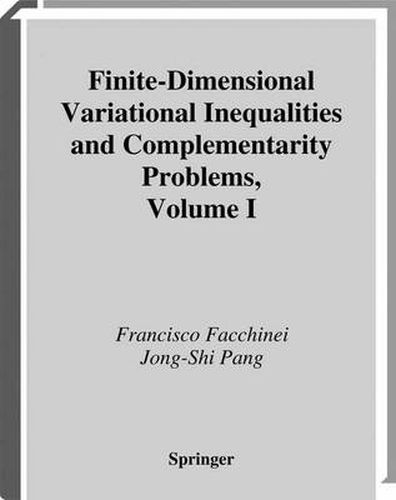 Cover image for Finite-Dimensional Variational Inequalities and Complementarity Problems