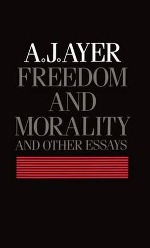 Cover image for Freedom and Morality and Other Essays