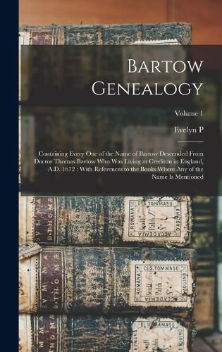 Cover image for Bartow Genealogy