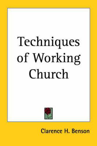 Cover image for Techniques of Working Church
