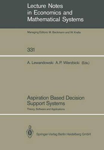Cover image for Aspiration Based Decision Support Systems: Theory, Software and Applications
