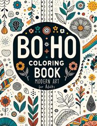 Cover image for Minimalist Boho Coloring Book for Teens & Adults Relaxation