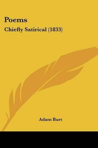 Cover image for Poems: Chiefly Satirical (1833)