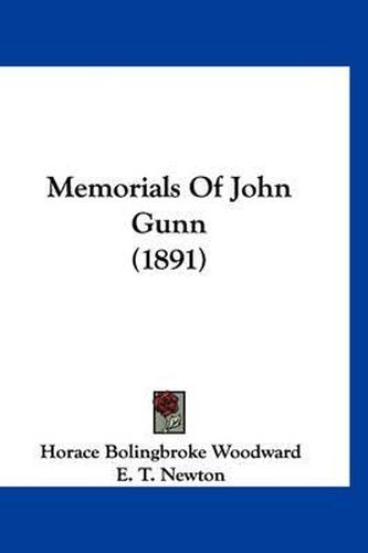 Cover image for Memorials of John Gunn (1891)
