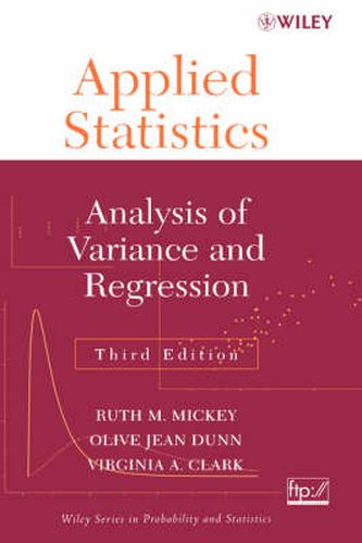 Cover image for Applied Statistics: Analysis of Variance and Regression