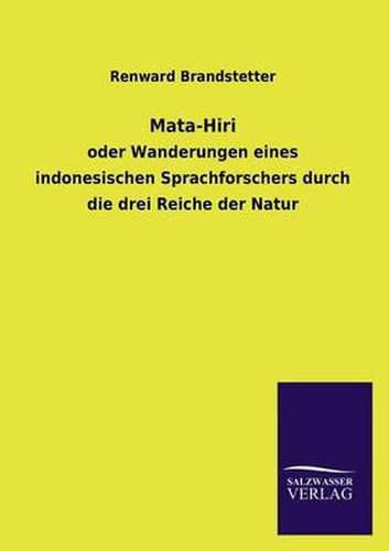 Cover image for Mata-Hiri