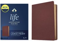 Cover image for KJV Life Application Study Bible, Third Edition, Large Print (Genuine Leather, Burgundy, Red Letter)